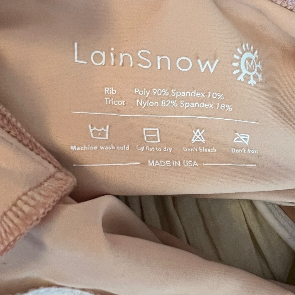 LainSnow Ribbed One Piece Bathing Suit - Picture 4 of 7